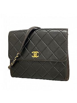 Chanel Chanel Matelassé Chain Shoulder Bag, Lambskin, Black, Women's (view 1)