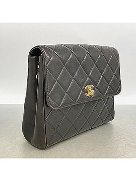 Chanel Chanel Matelassé Chain Shoulder Bag, Lambskin, Black, Women's (view 2)