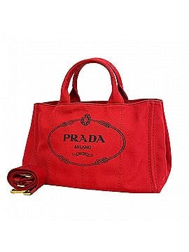Prada Prada Canapa canvas tote bag, red, for women. (view 1)