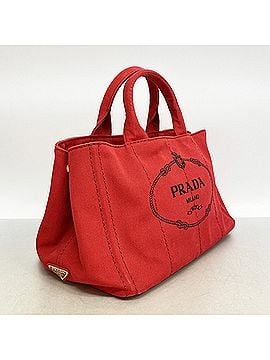 Prada Prada Canapa canvas tote bag, red, for women. (view 2)