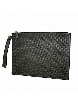 Gucci Gucci Clutch Bag Microguccissima 544477 Leather Black Men's (view 1)
