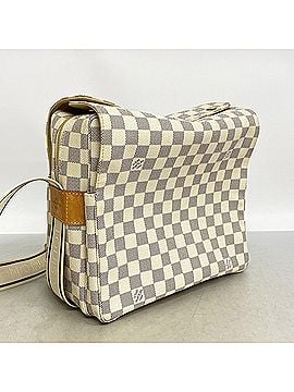 Louis Vuitton Louis Vuitton Damier Azur Naviglio Shoulder Bag N51189 White Men's (view 2)
