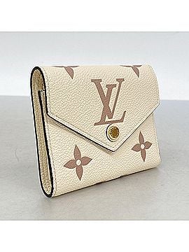 Louis Vuitton Louis Vuitton Tri-fold Wallet Monogram Empreinte Bicolor Portefeuille Victorine M80086 Crème Bois de Rose Women's (view 2)