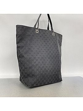 Gucci Gucci GG Canvas Tote Bag 31242, Black, Women's (view 2)
