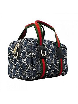 Gucci Gucci Sherry Line Handbag 859975 Denim Blue Champagne 2-way Bag for Women (view 2)