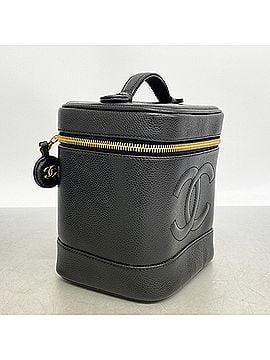 Chanel Chanel handbag/vanity bag, caviar leather, black, women's. (view 2)