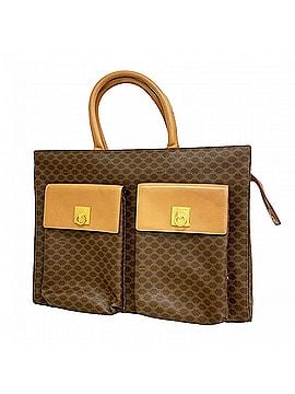 Céline Celine Macadam Tote Bag, Brown, Women's (view 1)