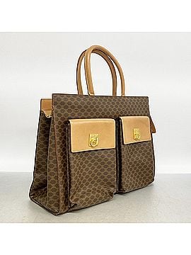 Céline Celine Macadam Tote Bag, Brown, Women's (view 2)