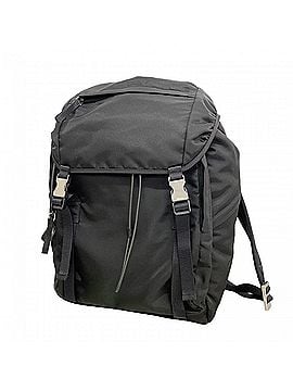 Prada Prada Tessuto Nylon Backpack/Daypack, Black, Men's (view 1)