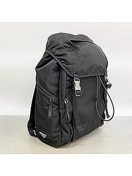Prada Prada Tessuto Nylon Backpack/Daypack, Black, Men's (view 2)