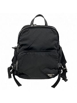 Prada Prada Tessuto Nylon Backpack/Daypack, Black, Men's (view 1)