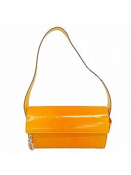 Salvatore Ferragamo Salvatore Ferragamo Gancini Leather Shoulder Bag, Orange, Women's (view 1)