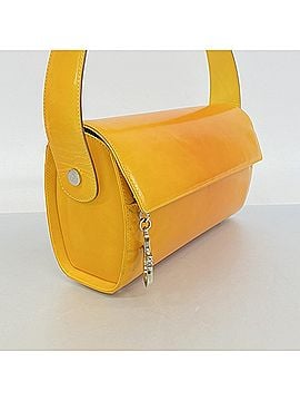 Salvatore Ferragamo Salvatore Ferragamo Gancini Leather Shoulder Bag, Orange, Women's (view 2)