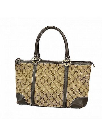 Gucci Gucci Interlocking G GG Canvas Tote Bag 257069 Brown Champagne Women's (view 1)