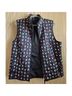 Talbots 100% Polyester 100% Polyester 100% Polyester Print Blue Vest Size XL - photo 3