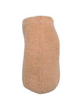 BA&SH Ba&amp;Sh Fur-Accent Mini Skirt in Beige Wool (view 2)