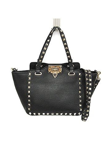 Valentino Garavani Valentino Garavani Lock Studs Small Bag Women's Leather Handbag,Shoulder Bag Black (view 1)