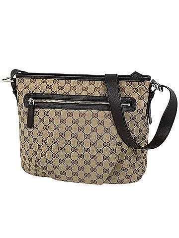 Gucci Gucci GG pattern shoulder bag, canvas, brown, 388930, women's. (view 1)