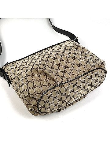 Gucci Gucci GG pattern shoulder bag, canvas, brown, 388930, women's. (view 2)
