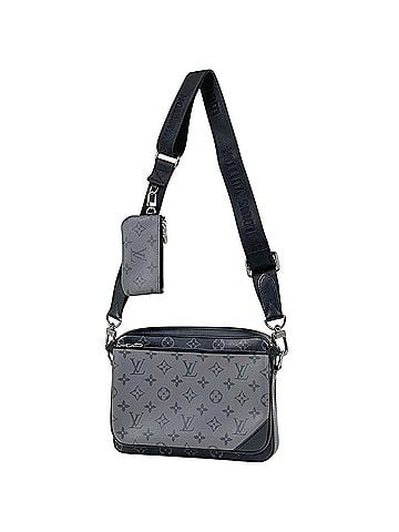 Louis Vuitton Louis Vuitton Trio Messenger Monogram Reverse Pouch Shoulder Bag Eclipse Noir (Black) Grey M69443 Men's (view 1)
