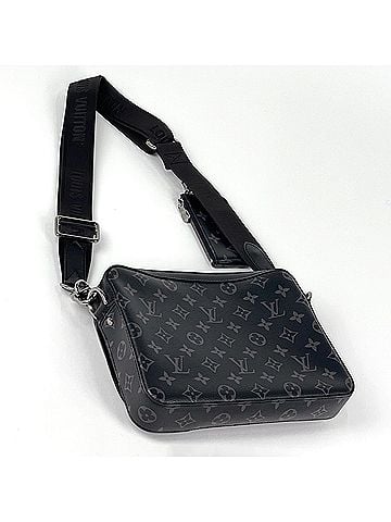 Louis Vuitton Louis Vuitton Trio Messenger Monogram Reverse Pouch Shoulder Bag Eclipse Noir (Black) Grey M69443 Men's (view 2)