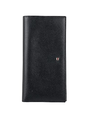 Salvatore Ferragamo Salvatore Ferragamo Gancini Bi-fold Long Wallet, Leather, Black, 0569, Women's (view 1)