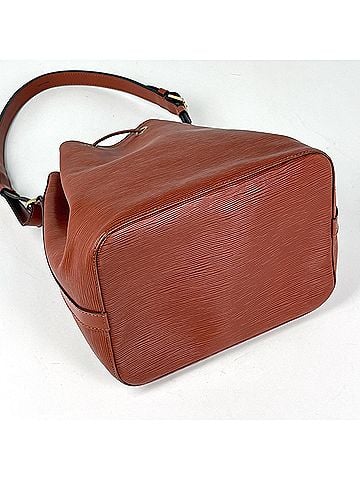 Louis Vuitton Louis Vuitton Petit Noé One-Shoulder Drawstring Shoulder Bag, Epi Leather, Kenya Brown, M44103, Women's (view 2)