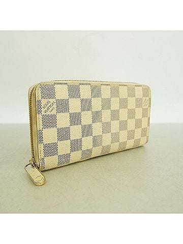 Louis Vuitton Louis Vuitton Damier Azur Zippy Wallet N60019 White Women's Long (view 2)