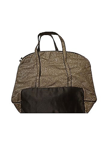 Victoria's Secret XL Gold Metallic Glitter Weekender Tote (view 2)