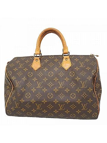 Louis Vuitton Louis Vuitton Monogram Speedy 35 Handbag M41107 Brown Women's (view 1)