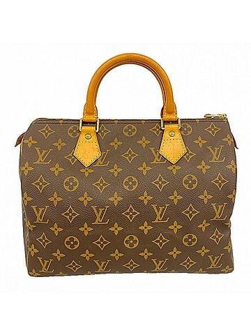 Louis Vuitton Louis Vuitton Monogram Speedy 30 Handbag M41108 Brown Women's (view 1)
