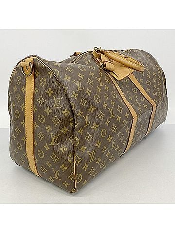 Louis Vuitton Louis Vuitton Bags - Boston Monogram Keepall Bandoulière 55 M41414 Brown Men's &amp; Women's (view 2)