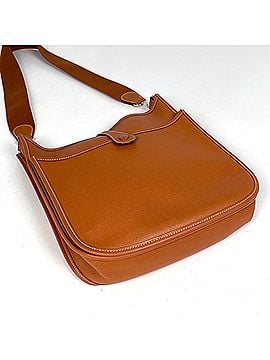Hermès Hermes Evelyne II Perforated H Logo Shoulder Bag, Veau Epsom Leather, Cognac, Women's (view 2)