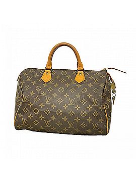 Louis Vuitton Louis Vuitton Monogram Speedy 30 Handbag M41108 Brown Women's (view 1)