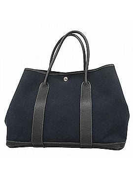 Hermès Hermes Garden PM Tote Bag, Toile Officier, Black, ?N stamp, Women's (view 1)