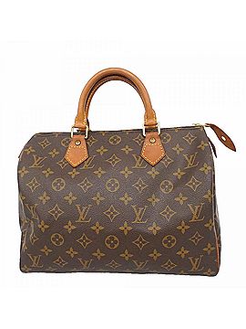 Louis Vuitton Louis Vuitton Monogram Speedy 30 Handbag M41108 Brown Women's (view 1)