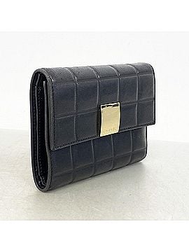 Chanel Chanel Tri-fold Wallet, Chocolate Bar Design, Lambskin, Black, Women's (view 2)