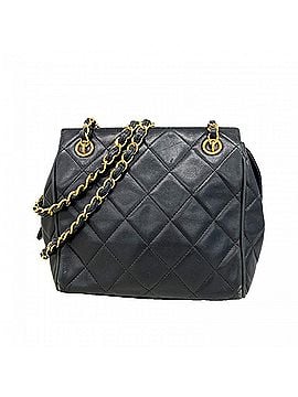 Chanel Chanel Matelassé Chain Shoulder Bag, Lambskin, Black, Women's (view 1)