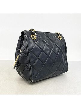 Chanel Chanel Matelassé Chain Shoulder Bag, Lambskin, Black, Women's (view 2)