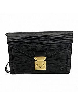 Louis Vuitton Louis Vuitton Epi Leather Clutch Bag, Pochette Sellier Dragonne, M52612, Noir (Men's) (view 1)