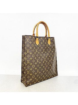 Louis Vuitton Louis Vuitton Monogram Sac Plat Tote Bag M51140 Brown Women's (view 2)