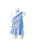 A.L.C. 85% Viscose 15% Polyamide 100% Rayon Stripes Blue Sleeveless Top Size 4 - photo 1