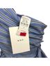 A.L.C. 85% Viscose 15% Polyamide 100% Rayon Stripes Blue Sleeveless Top Size 4 - photo 9