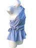 A.L.C. 85% Viscose 15% Polyamide 100% Rayon Stripes Blue Sleeveless Top Size 4 - photo 6