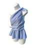 A.L.C. 85% Viscose 15% Polyamide 100% Rayon Stripes Blue Sleeveless Top Size 4 - photo 4