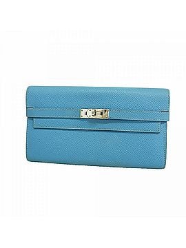Hermès Hermes Kelly Wallet Long Wallet, Veau Epsom Leather, Azure, T Stamp, Men's/Women's (view 1)