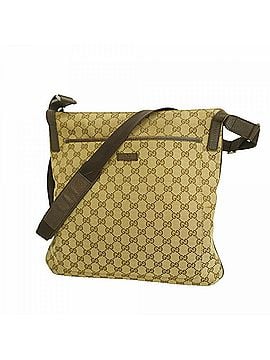 Gucci Gucci GG Canvas Shoulder Bag 122791 Beige Women's (view 1)