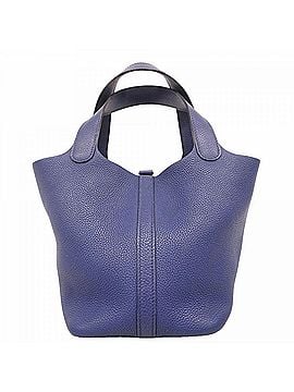 Hermès Hermes Picotin Lock PM handbag, Taurillon Maurice leather, Blue Ancre, C stamp, women's. (view 1)