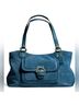 Coach Solid Blue Teal Green Shoulder Bag One size - photo 3
