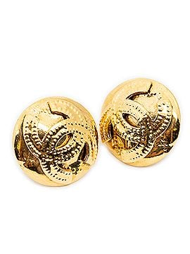 Chanel CC Round Clip On Earrings (view 1)